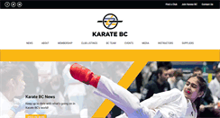 Desktop Screenshot of karatebc.org