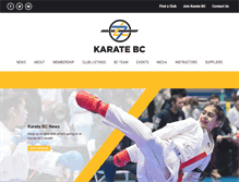 Tablet Screenshot of karatebc.org